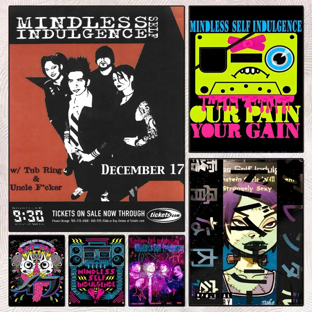 Electronic Rock M-Mindless Self Indulgence Poster Art poster movie mural family childrens room wall decoration print Gift