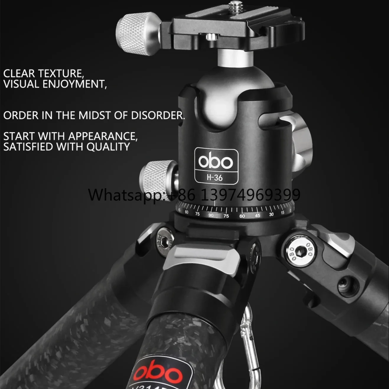 Ultra-stable Carbon Fiber Heavy Duty Professional Travel Tripod for DSLR/SLR Cameras-Waterproof & Shockproof  Design