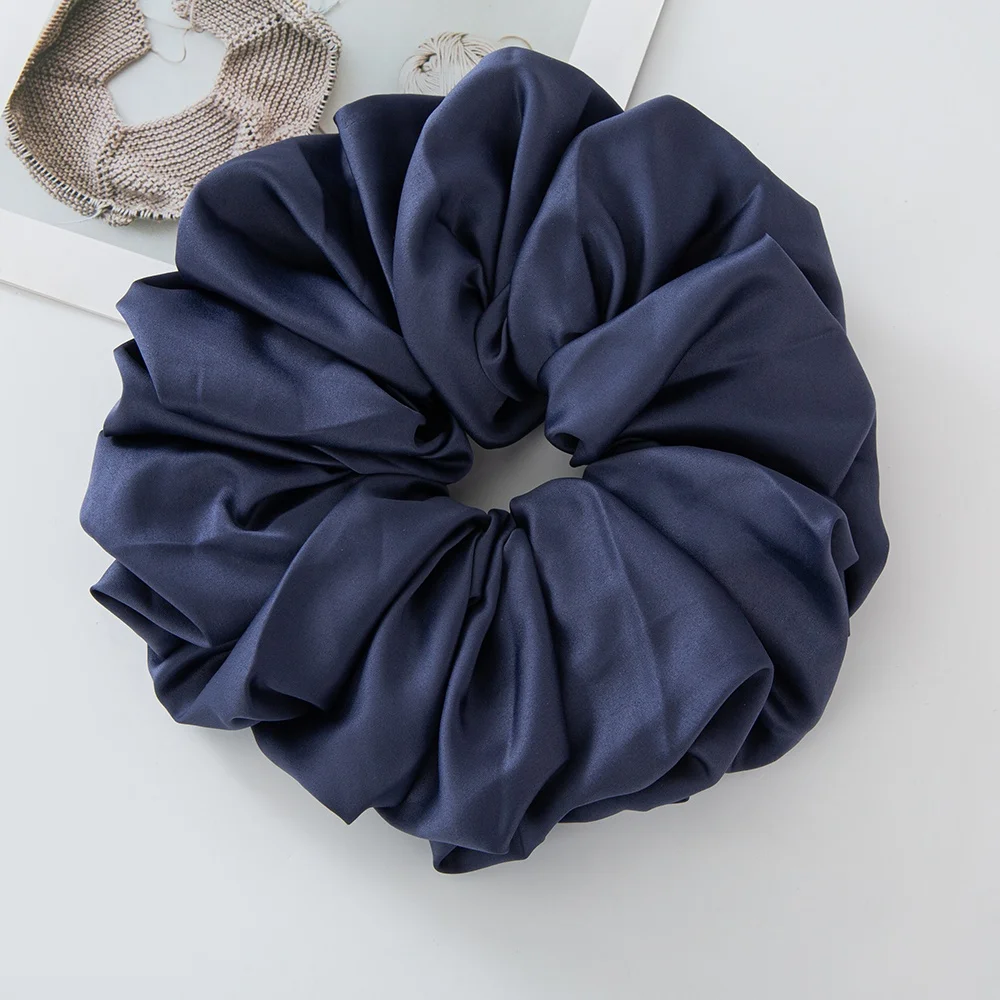 Große Satin-Scrunchies: Übergroße Jumbo-Haargummis für Muslimas, Volumen-Gebende Haarbänder mit Sorgfältiger Verarbeitung – Detail 13