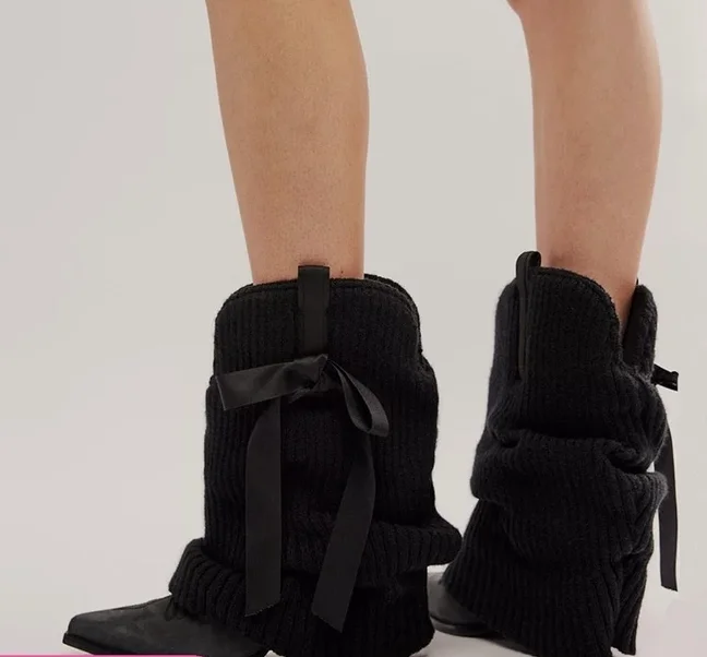 

Women‘s pink/black satin chunky heel mid calf boots sweet bow western pointed toe cowboy boots luxury designer party shoes