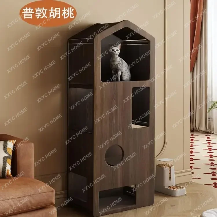 

New arrive Cat climbing frame, cabinet, cat nest, cat tunnel, small apartment customized against the wall escape house