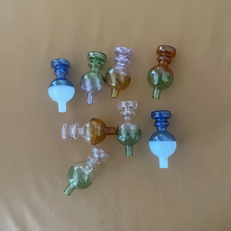 25mm OD Colorful Glass Cap Hat Caps