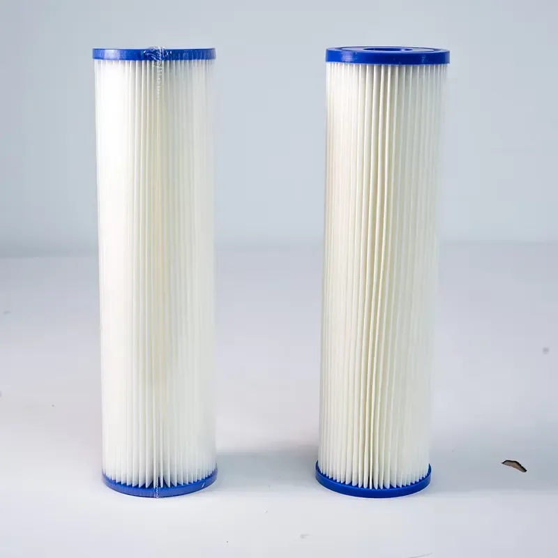 Washable 2.5x10 Pleated Water Filter Cartridge Gel Filter Bag Fabric Sponge 5 10 20 Micron for Homes and Hotels