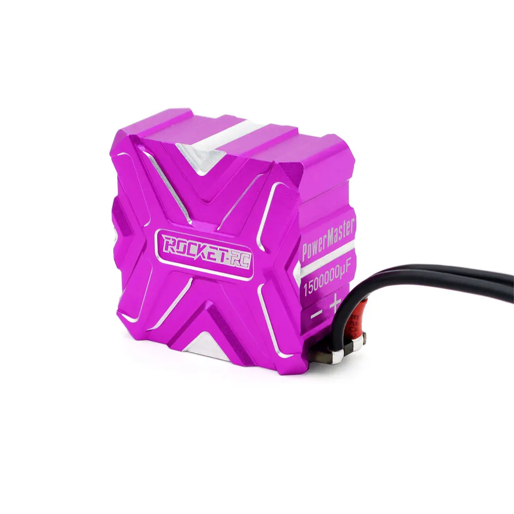 ROCKET-RC Metal Capacitor 1500000μF Capacity 300mΩ Resistance For 1/10 RC RV Drift Cars