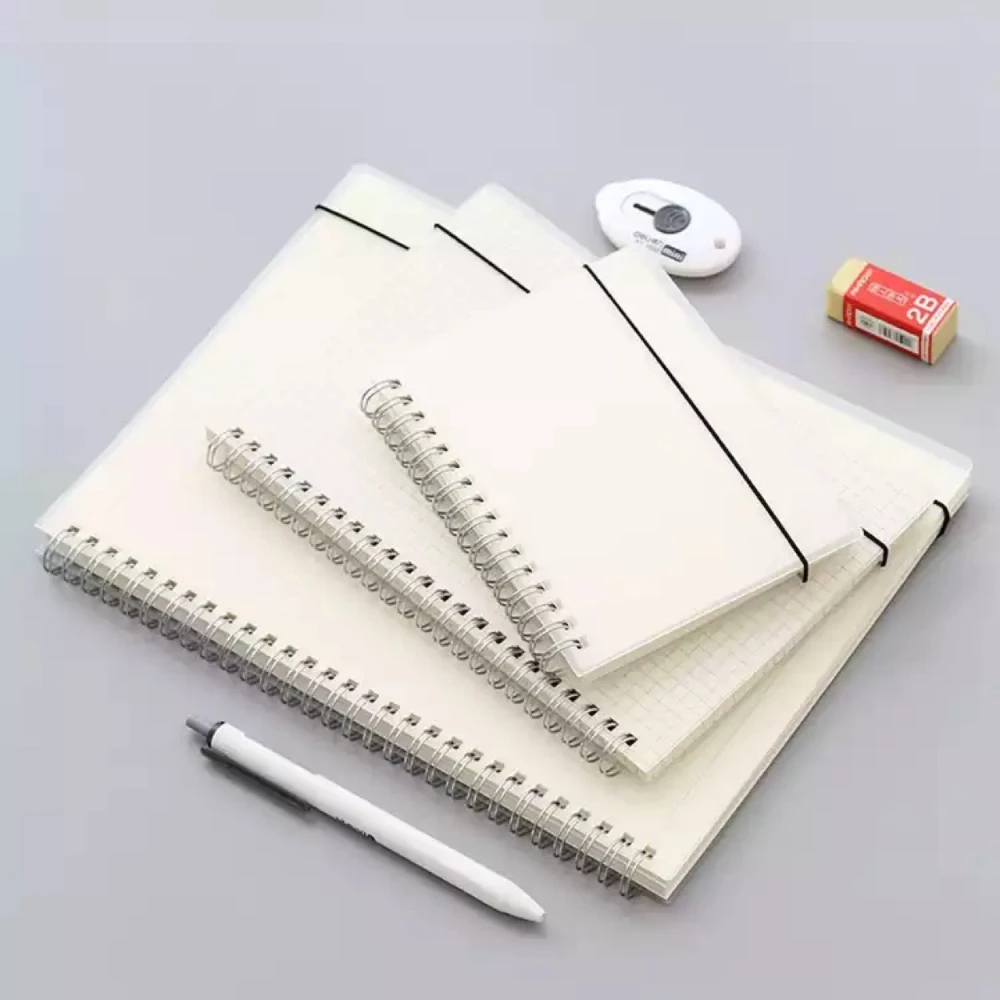 A5/B5 Spiral book coil Notebook Lined  Blank Grid Paper Journal Diary Sketchbook For School Supplies Stationery