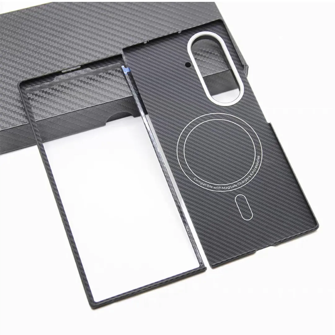 Oryginalne etui Aramid Carbon Fiber Magsafe do Samsung Galaxy Z Fold 7 Fold7 ZFold7 Matowe, cienkie, magnetyczne, bezprzewodowe, kuloodporne etui
