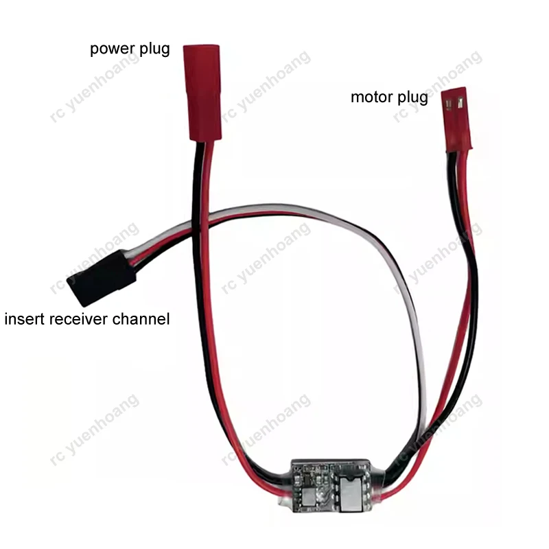 1 SZTUK 1S 7A Mini szczotkowany elektroniczny regulator prędkości 3,2-6,5 V 3 tryby ESC z lampką sygnalizacyjną do akcesoriów RC Car Boat Airplane