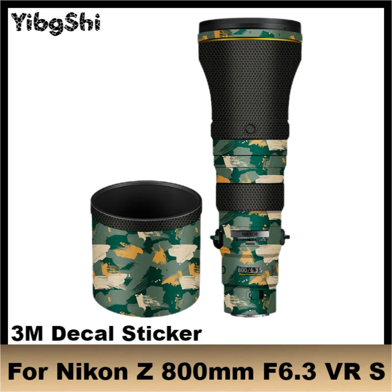 For Nikon Z 800 F6.3 Lens Decal Skin Nikkor Z 800mm f/6.3 VR S Lens Anti Scratch Wrap Cover Nikon800 Lens Sticker Film