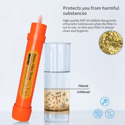Filterwell Camping Potable Water Filter Straw Purifier for Cleaning Drinking Outdoor Tourism Survival treatment equipment