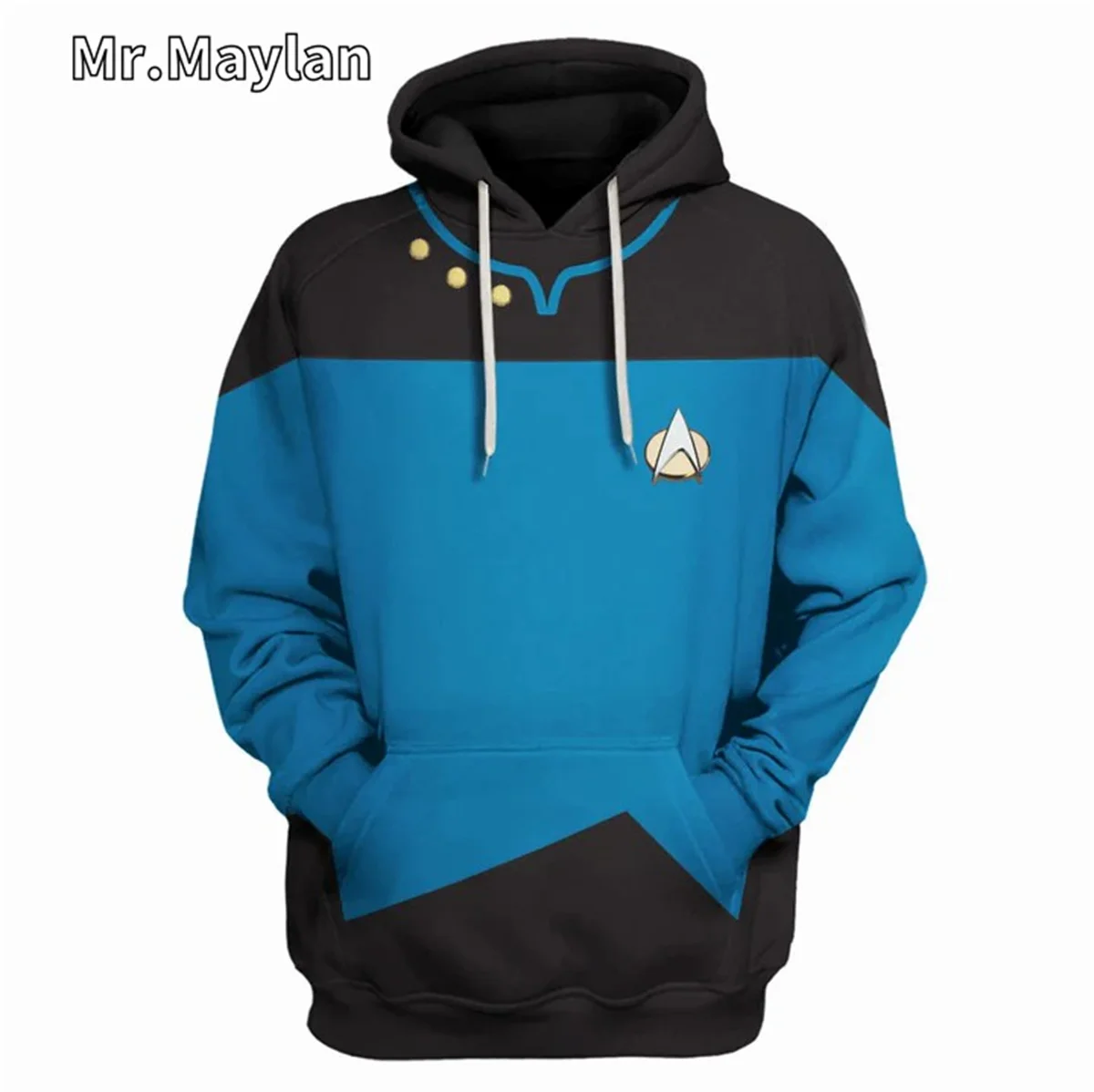 

The Next Generation Blue Cosplay Costume Apparel 3D Unisex Hoodie Men Sweatshirt Streetwear Zip Pullover Casual Jacket Tracksuit