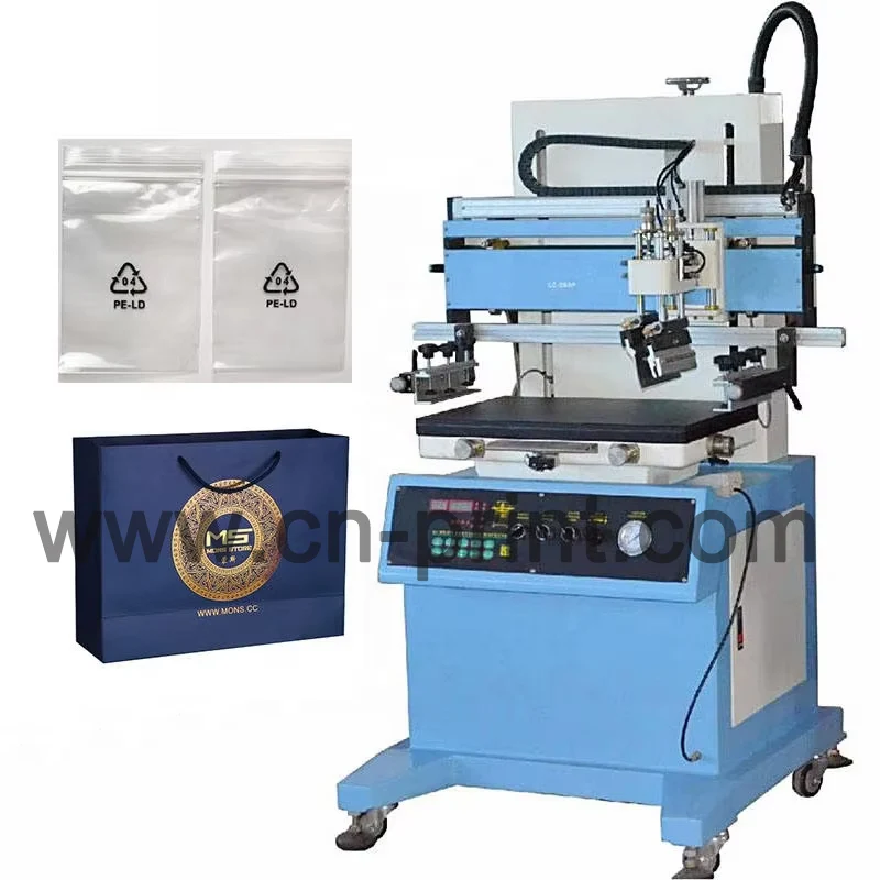 Tabletop Paper Film Flatbed Screen Printing Machine With Vacuum Table Semi Automatic Paper/package Bag Screen Printing Machine