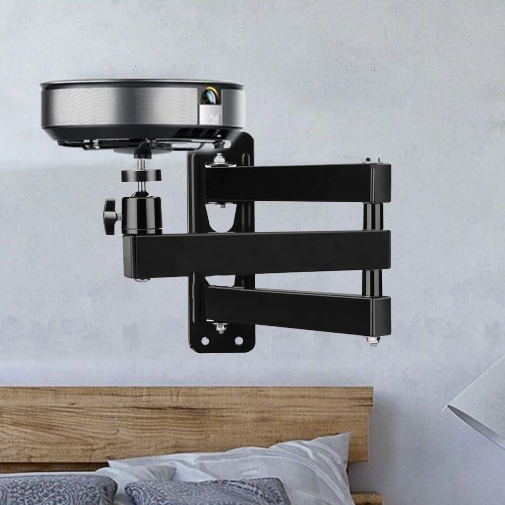Wall Mount Foldable Projector Stand Suitable For Monitor Cameras Devices Holder For Home Bedside Hotel Office