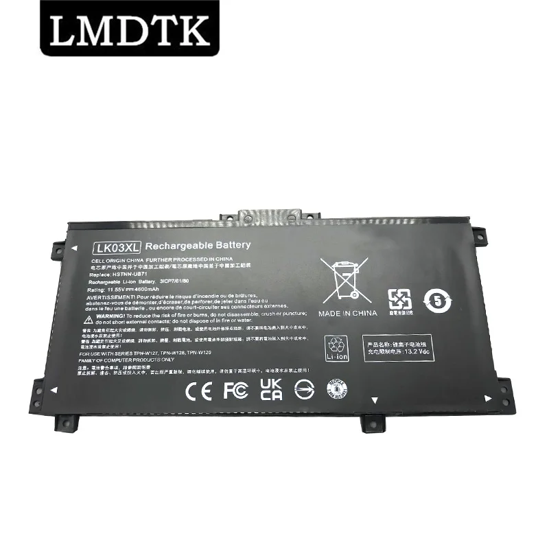 

LMDTK New LK03XL Laptop Battery For HP Envy 15 x360 15-bp 15-cn TPN-W127 W128 W129 W132 HSTNN-LB7U HSTNN-UB7I HSTNN-IB8M LB8J