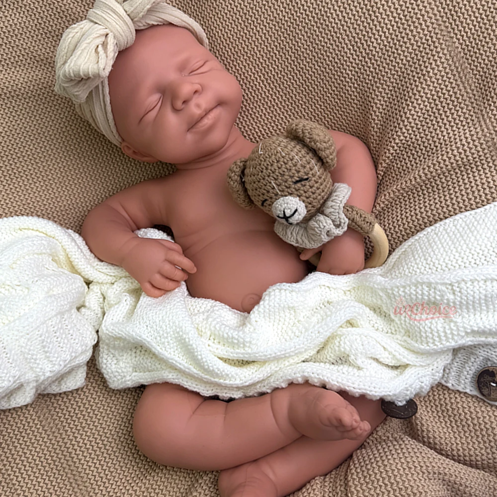 Boneca não pintada 19inch Pascale Baby Girl / Boy Full Soft Silicone Reborn Boneca Custom Washable Blank Bebe para Artista Pintor Presente