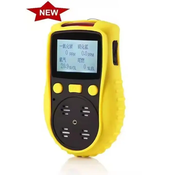 2026 High Strength Abs Shell Wireless Comprehensive Toxic and Harmful Hydrogen Sulfide Tester 4 in 1 Gas Detector With Lcd Displ