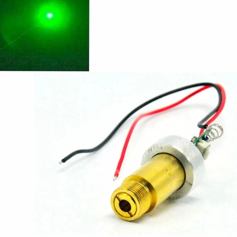 

Industrial LAB 532nm 200mw Green Laser Diode Dot Module 3.7V-4.2V with Aluminium Heatsink