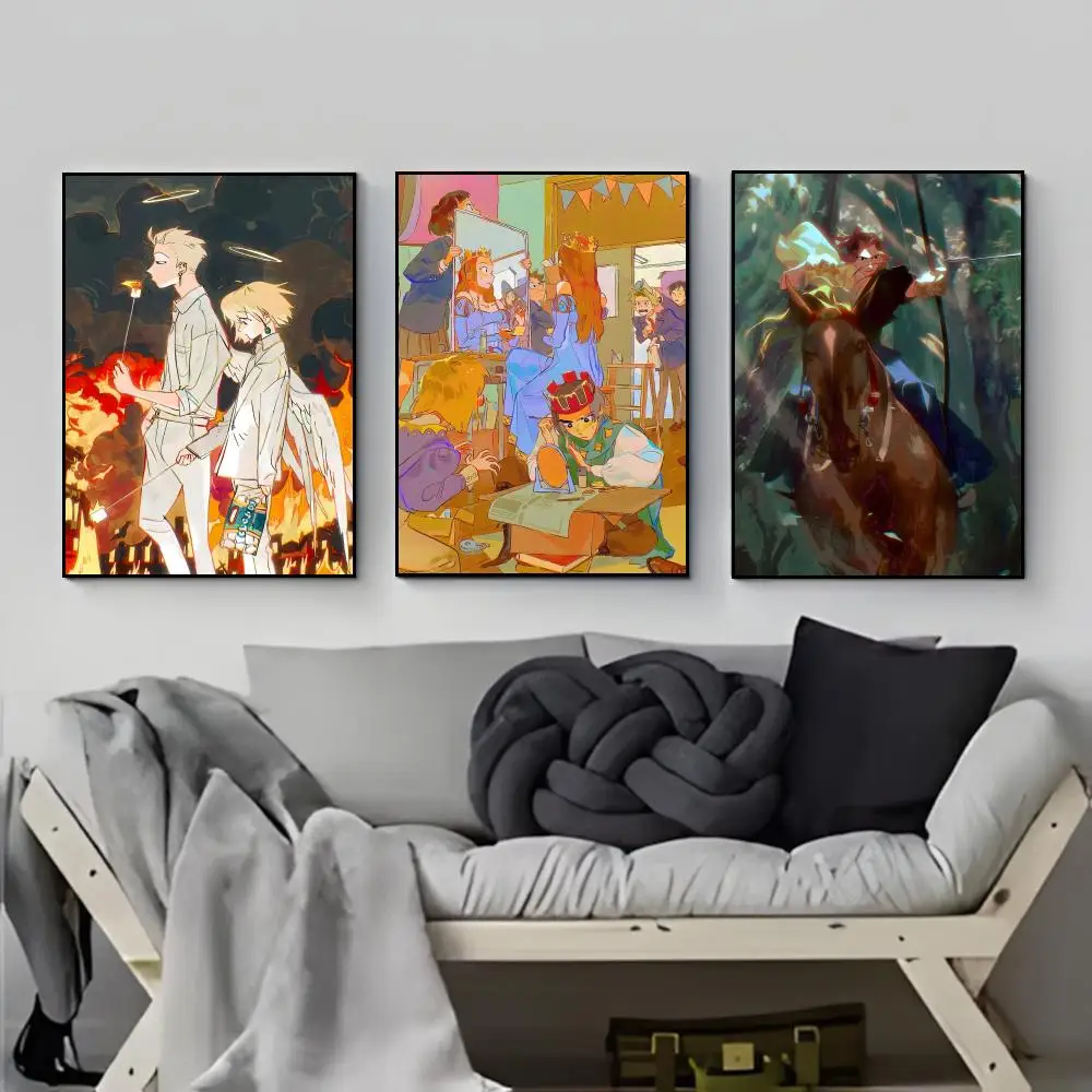 Emily Xu's Cute Warm Illustration Art Poster Poster HD  Waterproof Wall Sticker Bar Living Room Decor Gift