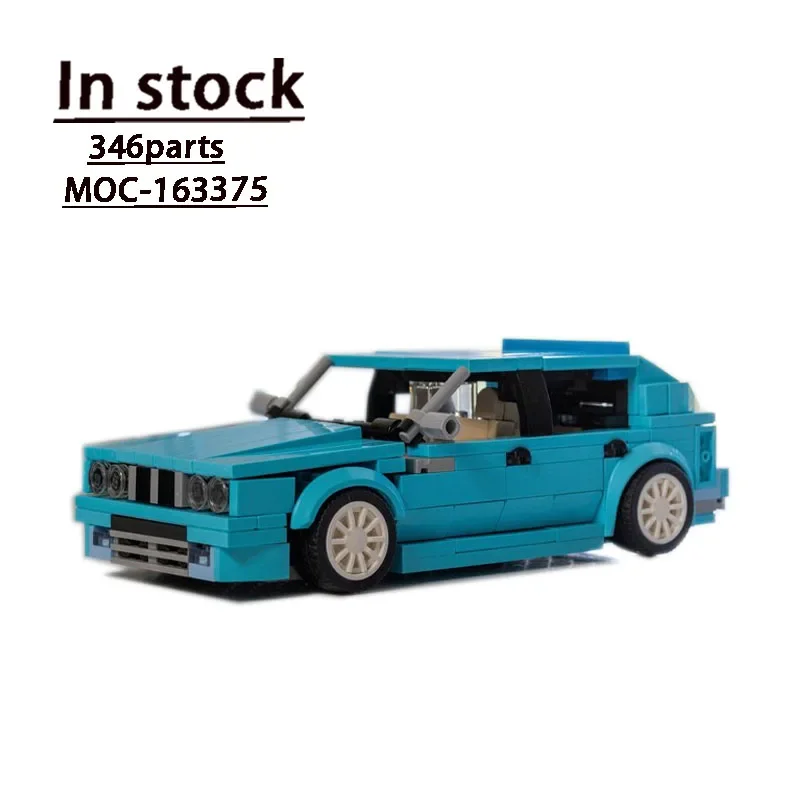 

MOC-163375 New Blue Car Assembly Splicing Building Block Model MOC Creative EducationalCustomKids BirthdayBuildingBlock Toy Gift