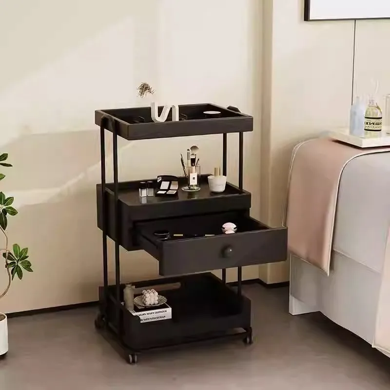 Cream Wind Shelf Beauty Cart Beauty Salon Special Tool Cart Nail Art Tattoo Embroidery Skin Management Mobile Cart