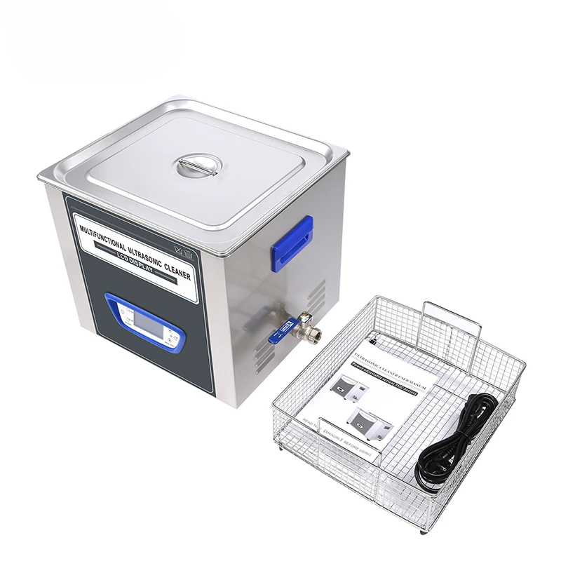 Laboratory Ultrasonic Cleaning Machine, 240W Power 10L Capacity, Stainless Steel Material, Heating and Constant Temper Function