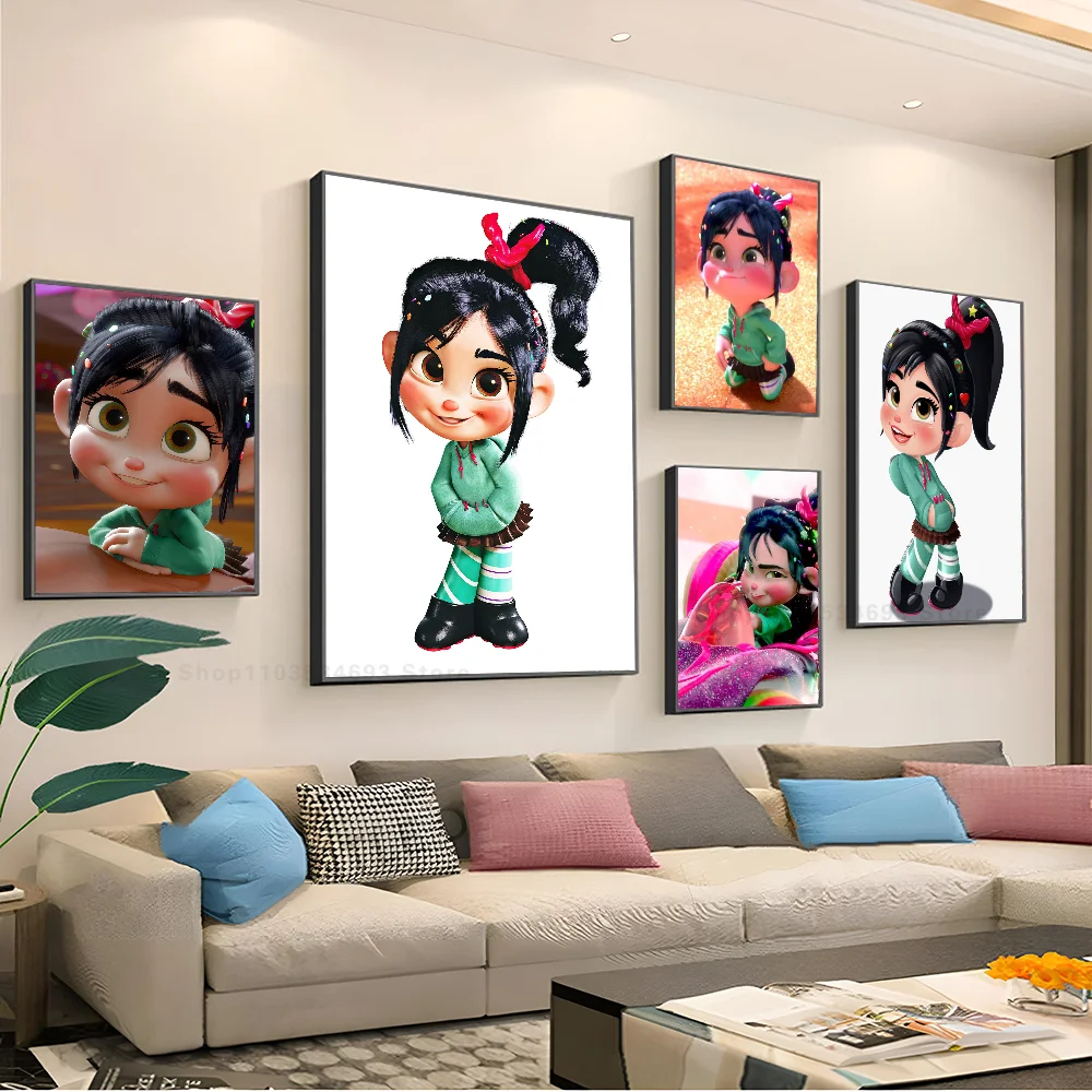 1pc Vanellope Van Schwitz Poster Self-adhesive Art Poster Waterproof Paper Sticker Coffee House Bar Room Wall Decor