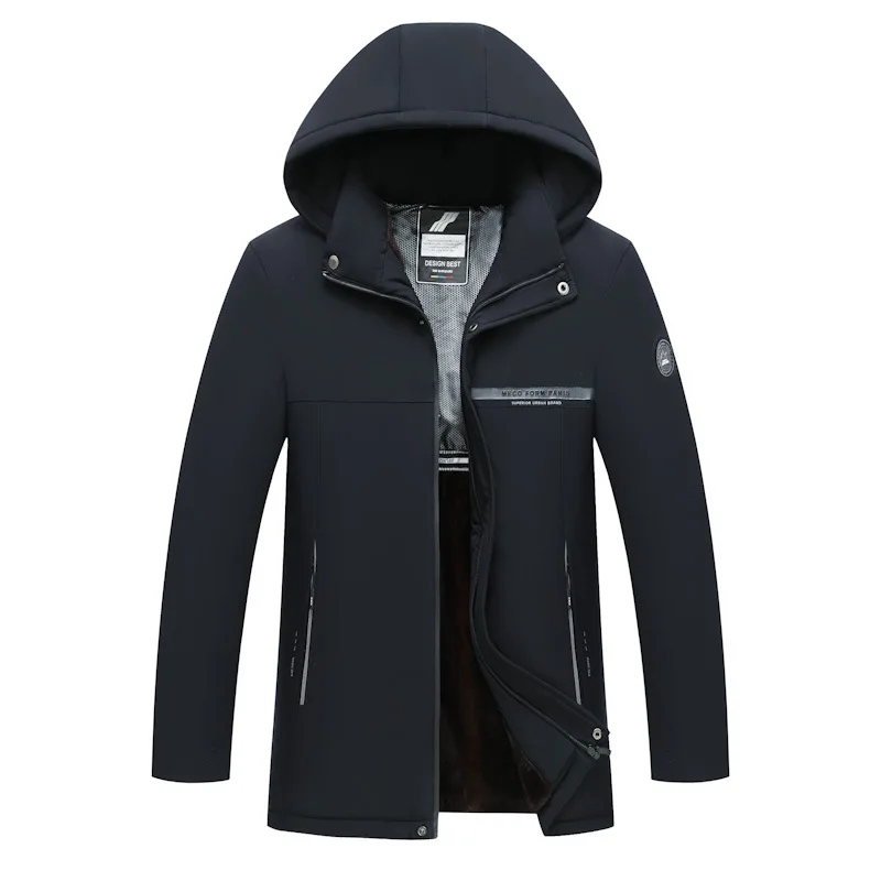 الشتاء سميكة الدافئة سترة الرجال سترات مقاومة للماء جديد الجرافين السترات قبعة انفصال الرجال الصوف بطانة الصوف معاطف الذكور سترة