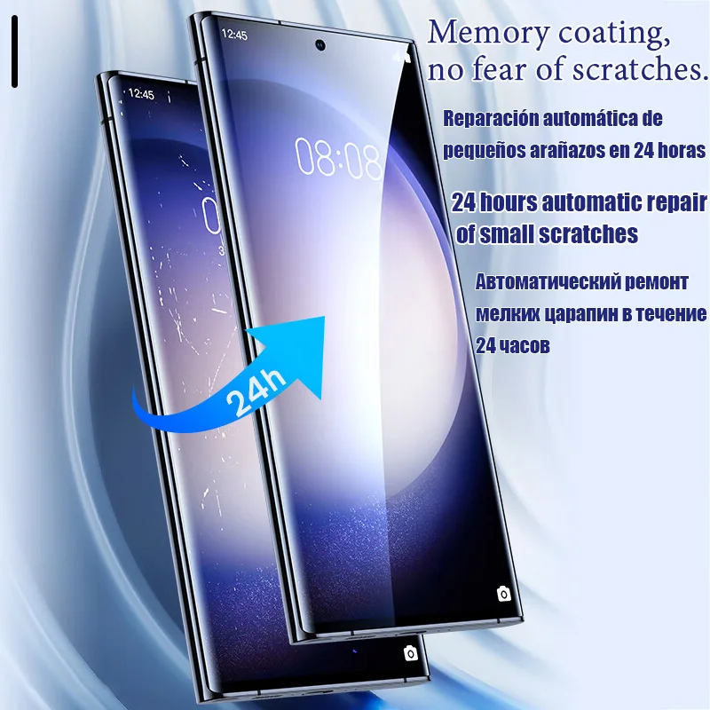 HD Hydrogel Film For Samsung Galaxy S24 S23 S22 S21 S20 Plus Ultra FE Full Cover Screen Protector Samsung Note 20 10 S10 Lite 5G