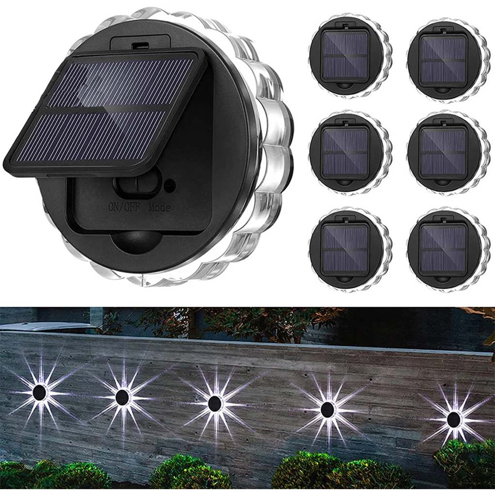 

Round Outdoor Garden Solar Wall Light Easy Operation Long Lasting Light for Garden Porch Courtyard