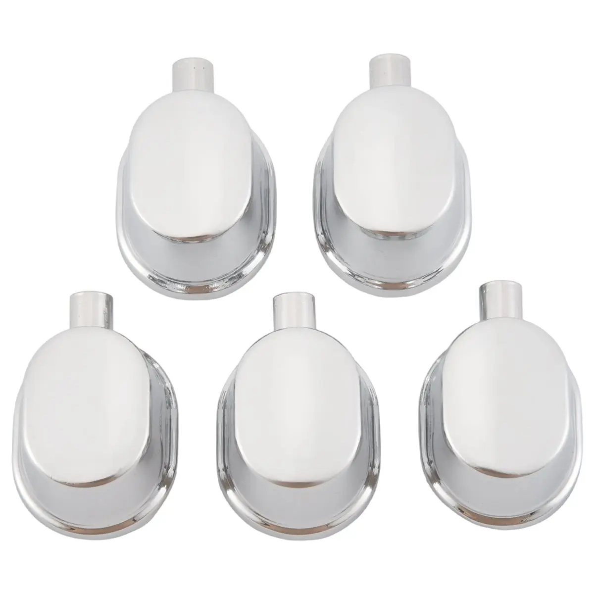 A50U 5PCS Silver Alloy Drum Kit Rectangular Claw Hook Lug Single End Drum Percussion Accessory Replacement Parts