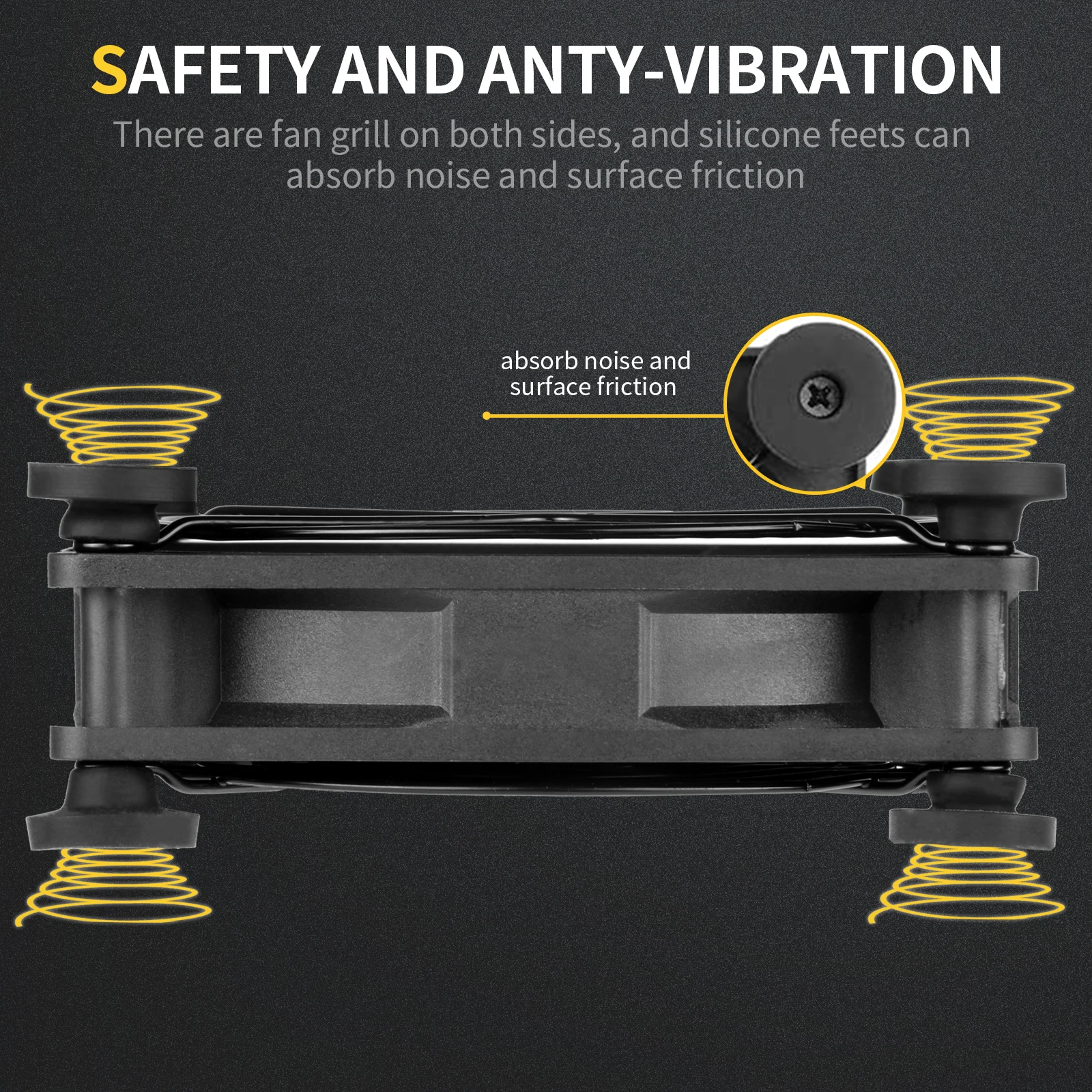SXOOL Ruhig Dual 120mm USB Fan mit Speed Controller, für Empfänger DVR Playstation Xbox Computer Schrank Kühlung