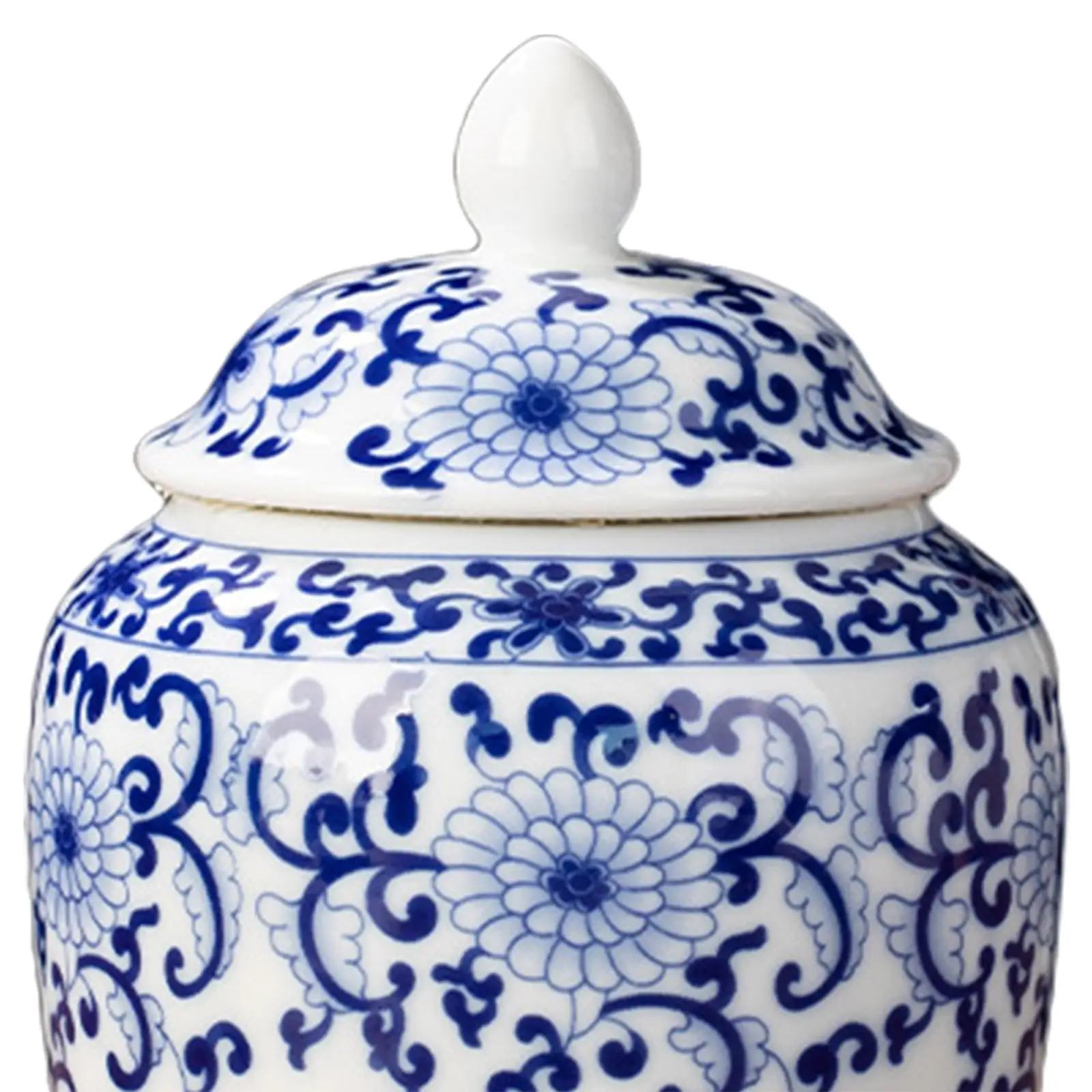 Ceramic Ginger Jar Vase Ornaments Decorative Multi Purpose Asian Ginger Jar for