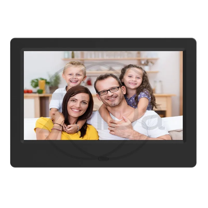 7 Inch Digital Photo Frame, Electronic Picture Album, USB Video Player, Multi‑function Advertising Display Media Player Home