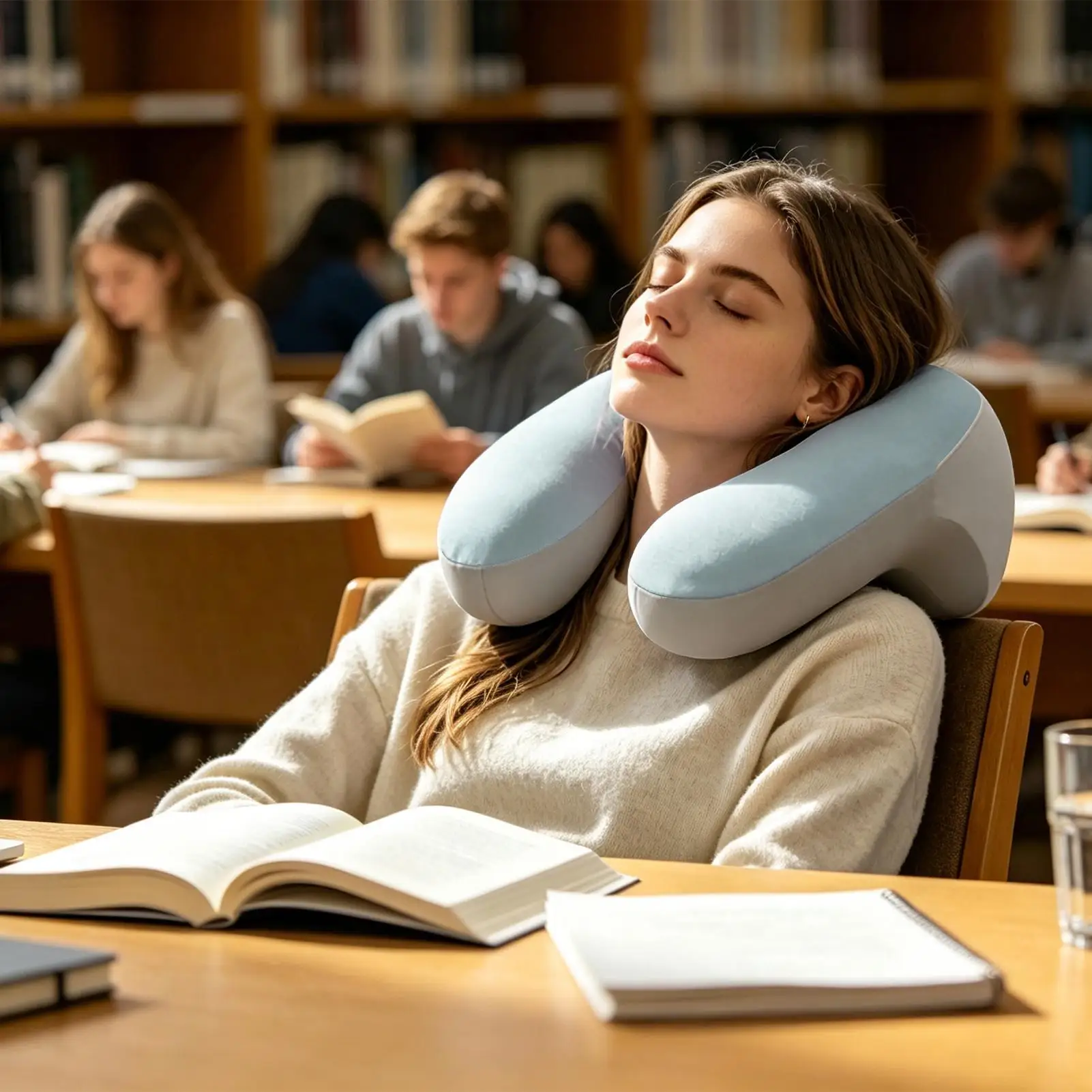 Neck Pillow For Travel Portable U Shape Memory Foam Removable Plane Neck Pillow For Travel Airplane Train Commuting Driving - view 2