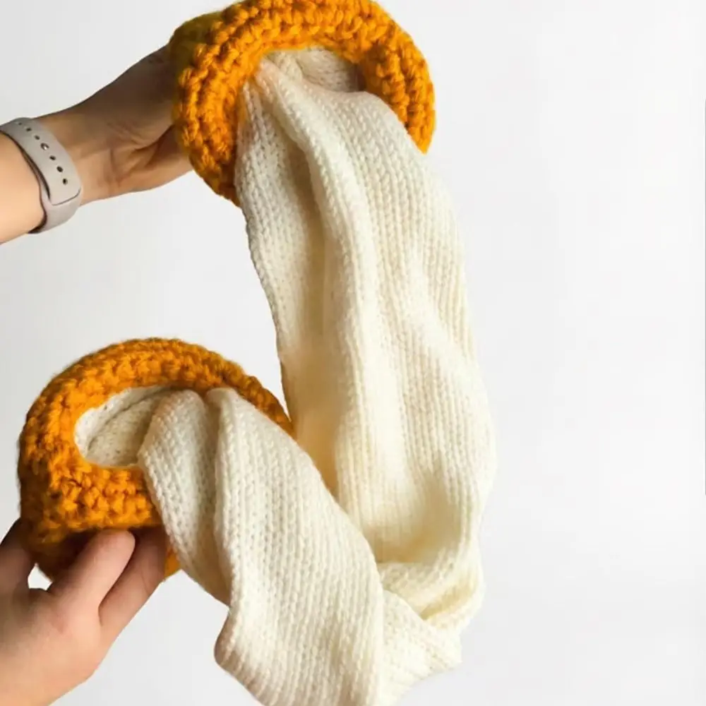 Unique Warm Mozzarella Stick Scarf Windproof with Hand Pockets Cheese Stick Scarf Cute Comfortable Thermal Neck Warmer Outdoor