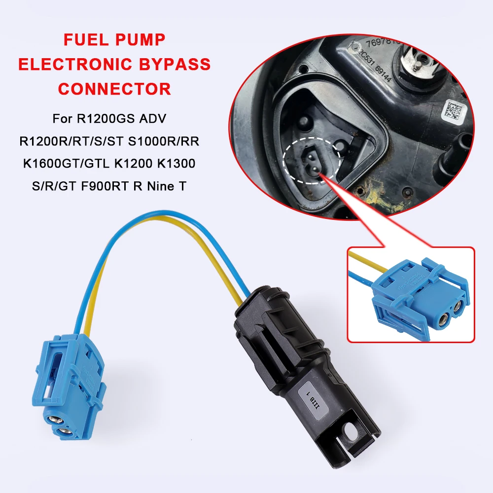 

Motorcycle Fuel Pump Electronic Bypass Connector Accessories For BMW S1000R S1000RR R1200GS ADV R1200RT K1200 K1300 K1600 GT/GTL