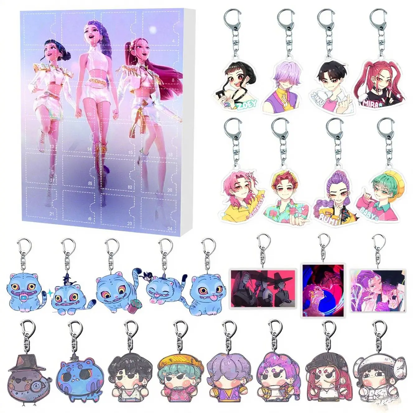2025 Anime KPOP Witch Hunt Series Weihnachts-Countdown-Kalender Blind Box Periphere Geschenke, Weihnachtsgeschenke