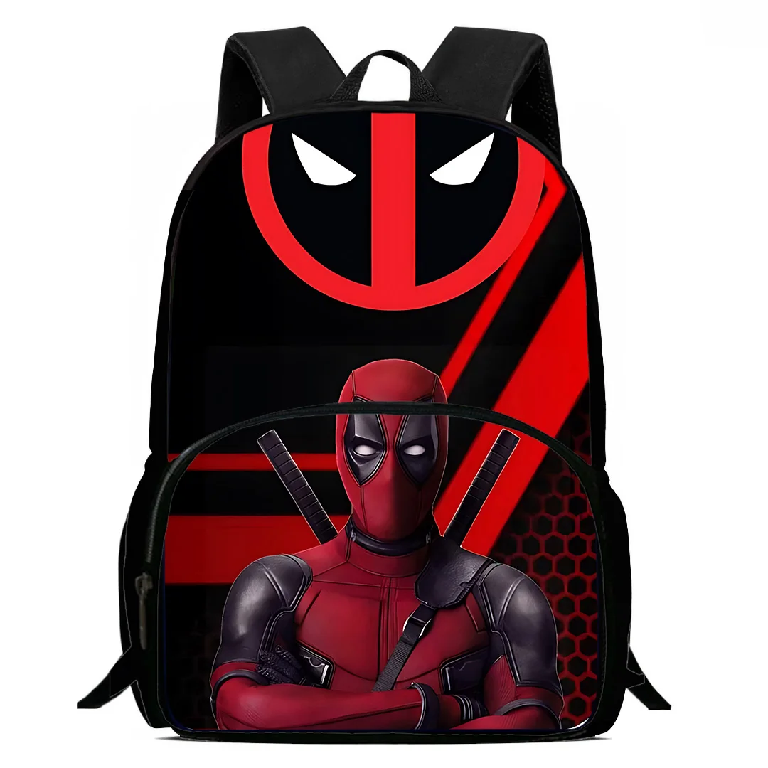 Kids Backpacks Boys and Girls Student Birthday Gift Deadpools Heroes Child School Bags Large Capacity Camping Durable Rucksack