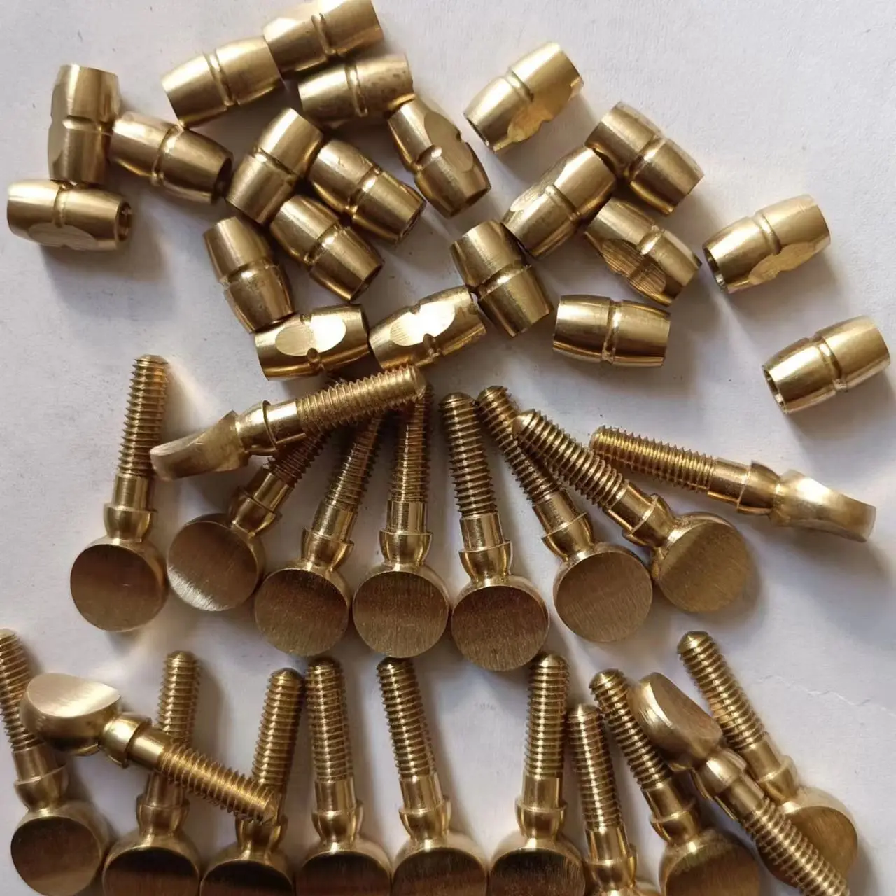 50pcs Flute clarinet clamp screw  Semi-finished products of brass before nickel plating