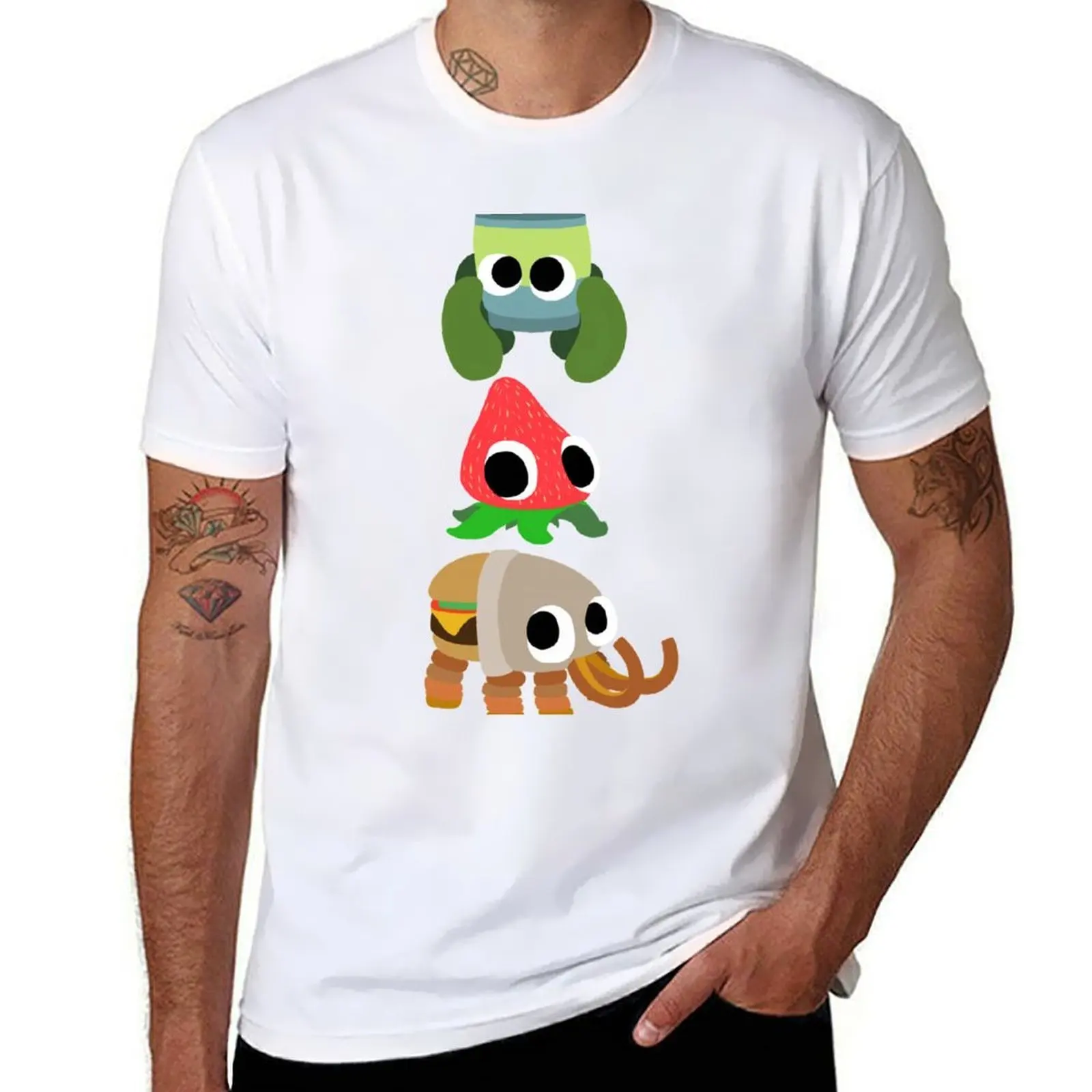 

Bugsnax (Bunger, Strabby, & Pinkle) T-Shirt t shirt man designer t shirt custom print t shirt for man 100 percent cotton T-shirt