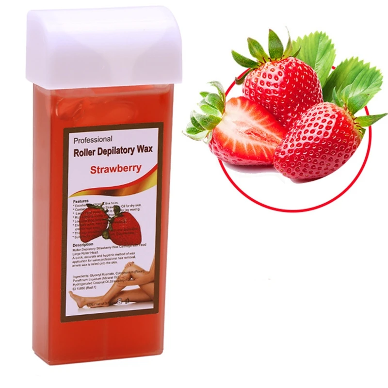 100g 제모 왁스 부드러운 무자극 뜨거운 제모 크림 왁스 카트리지