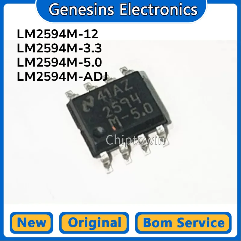 5/50/500 pcs Original LM2594 LM2594MX LM2594M-ADJ 5.0V 5V 3.3V 12V SOP8 WN7