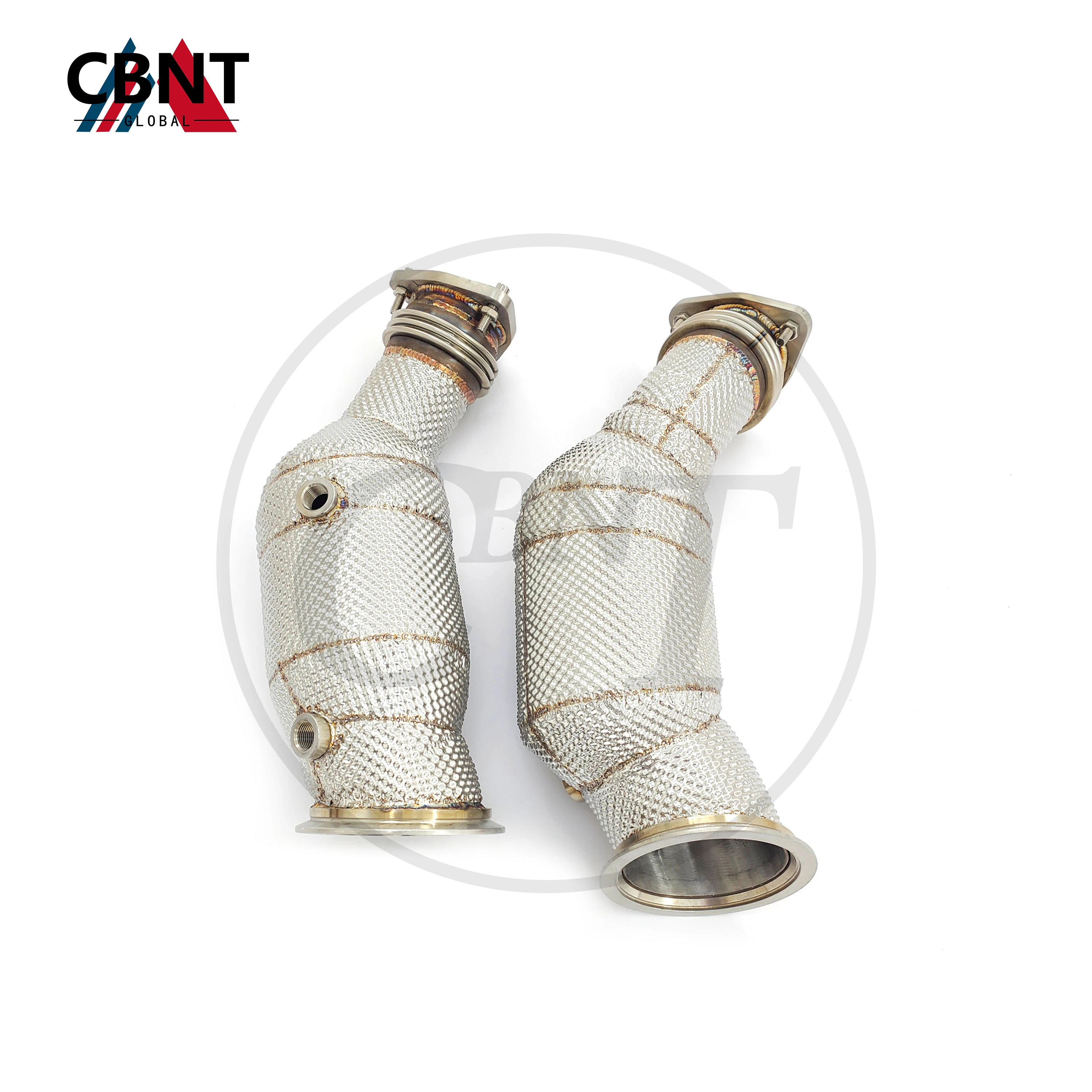 

CBNT for Aston Martin DB11 5.2T Downpipe with Catalytic Converter High Performance Exhaust Header SS304 Tuning Exhaust Systems