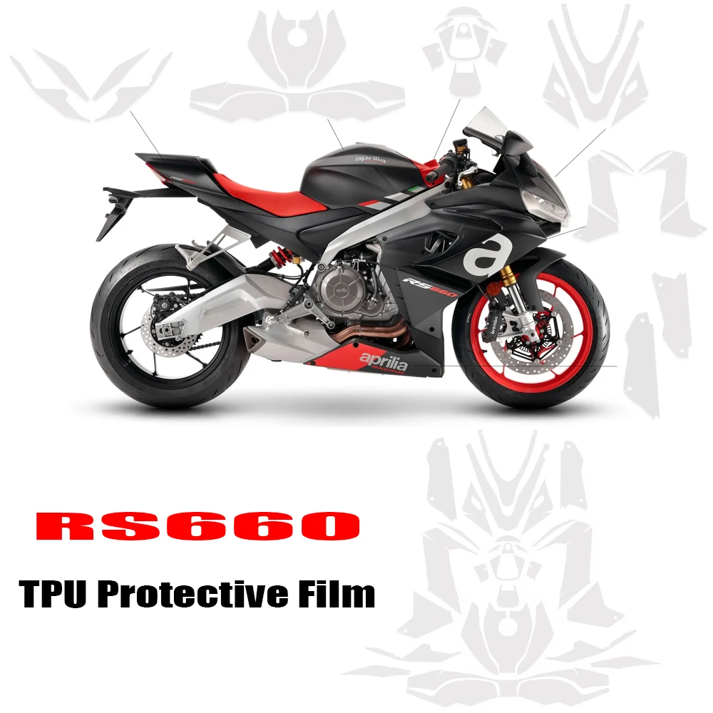 

RS660 RS 660 Body Protection Sticker TPU Protective Film Invisible Car Coat Protective Film For Aprilia RS660 Anti scratch Film