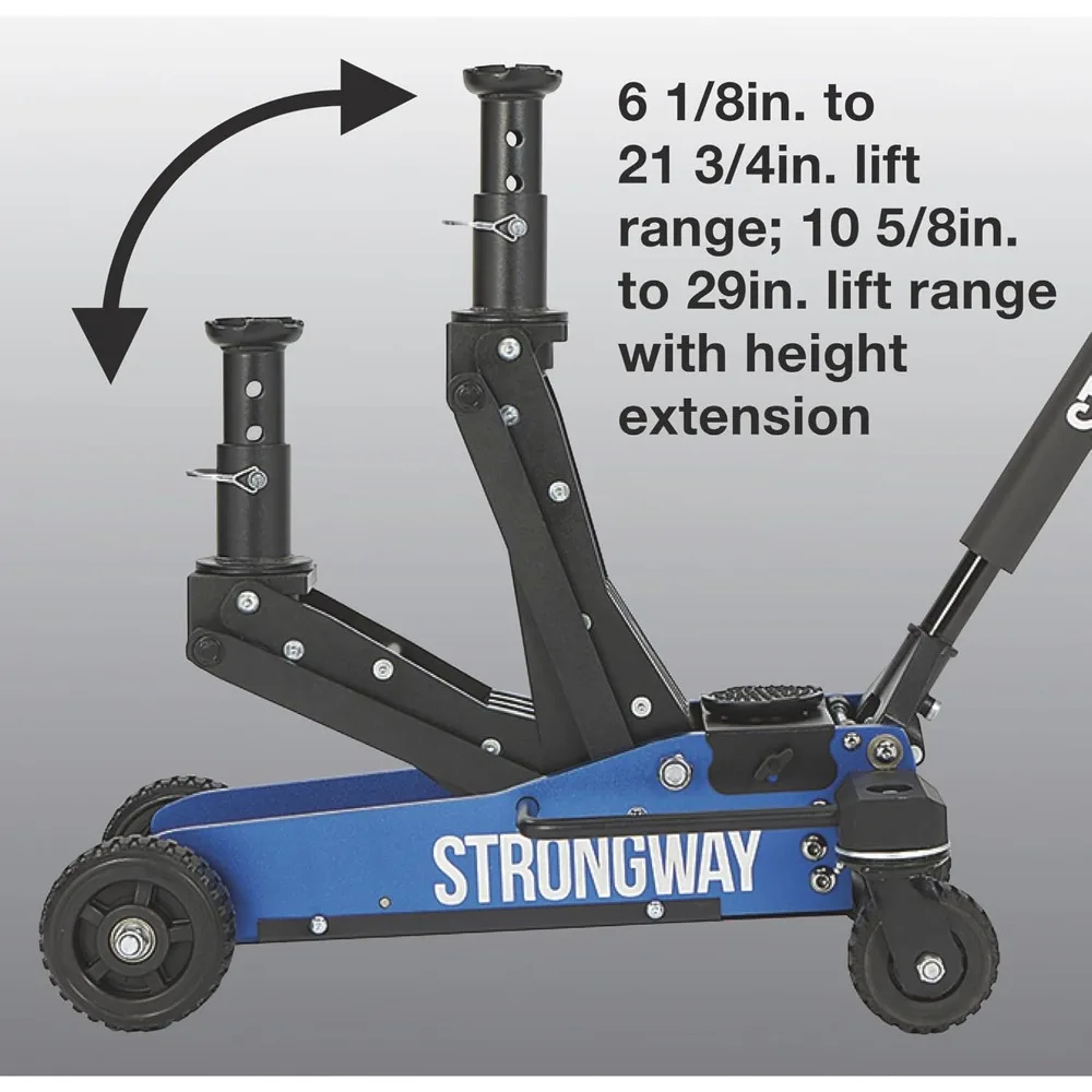 

Off-Road Vehicle Jack, Offroad Jack Aluminum Construction Jack with High-Lift Design and Heavy-Duty Rear Swivel Casters
