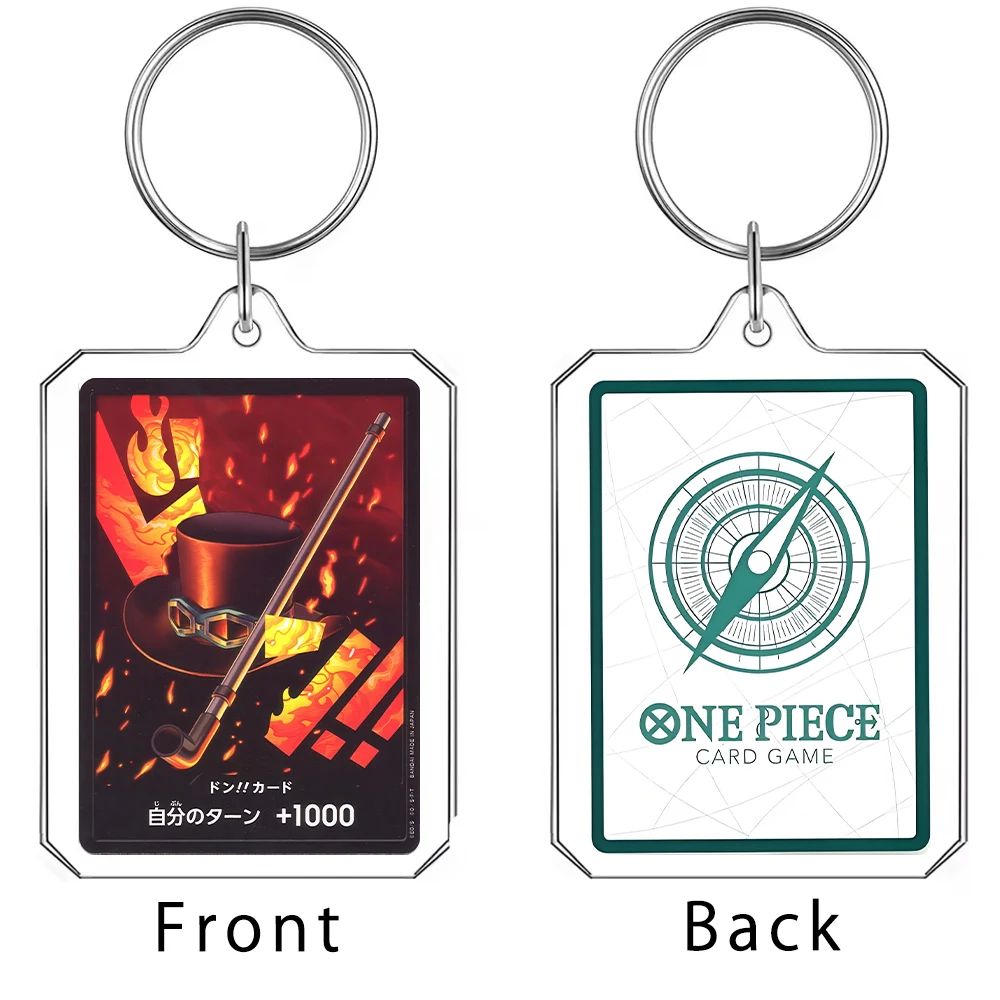 Daboluo One Piece Luffy Cartoon Keychain Roronoa Anime Cute Acrylic Key Chain Backpack Decorate Key Chains for Women