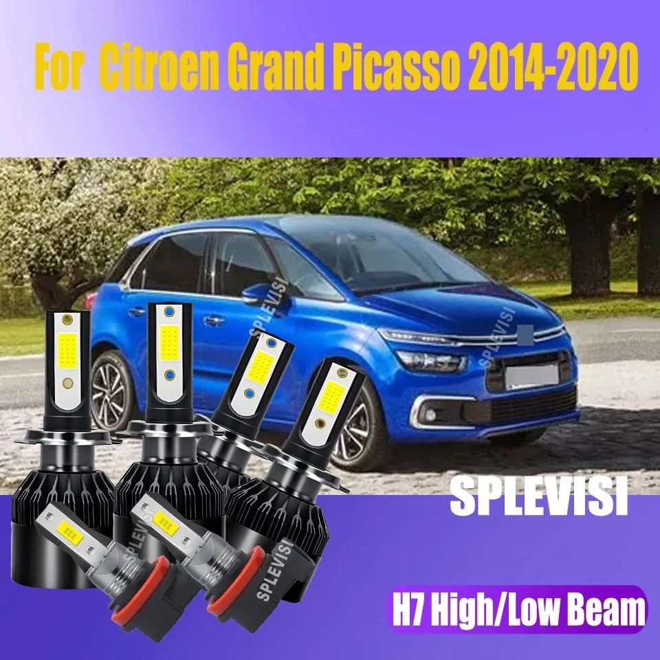 H7 477 H11 LED Headlight Fog Bulbs - Consistent, Stable，Advanced For Citroen Grand Picasso 2014 2015 2016 2017 2018 2019 2020