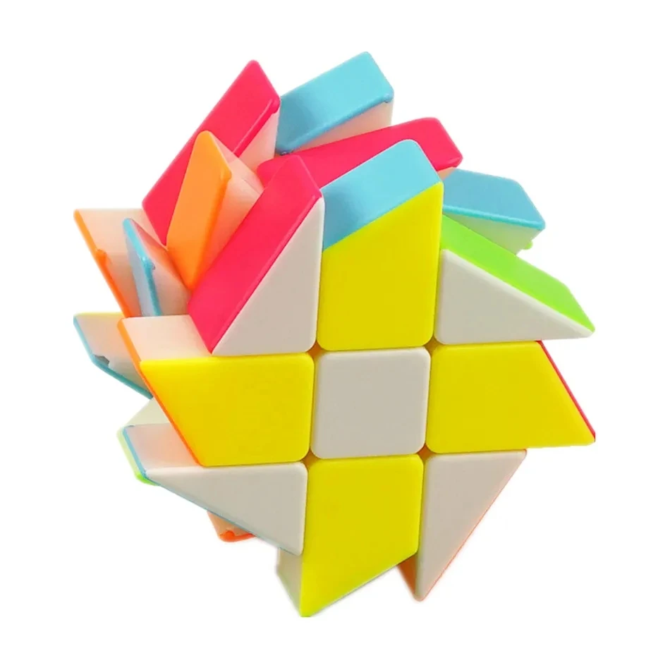 Shengshou 3x3 Windmill Fisher Magic Cube Sengso 3x3x3 Puzzle Twist Cubo Magico Educational Cubes for kids