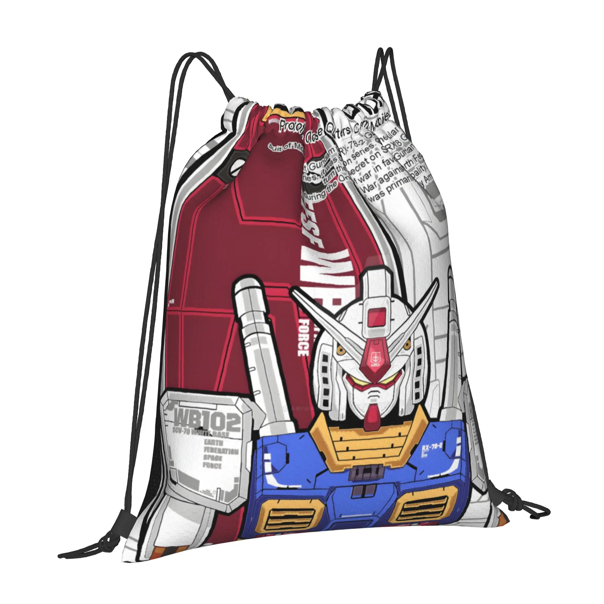 1 pc GUNDAM  Drawstring Bags Hiking Storage Backpack School Shoe Bag