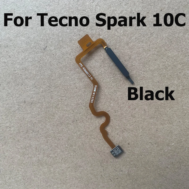 For Tecno Spark 10C Fingerprint Sensor Touch ID Connect Motherboard Home Button Extension Flex Cable Part