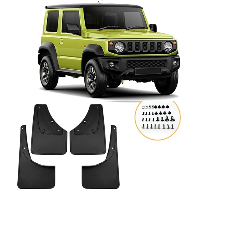 Car Mud Flaps for Suzuki Jimny 2019-2023 Mudguards Fender Mud Guard Flap Splash Flaps Accessories Black